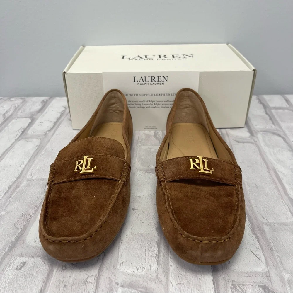 Lauren Ralph Lauren Women's Barnsbury Suede Loafer in Brown, Size 11 - NWT - Picture 5 of 7